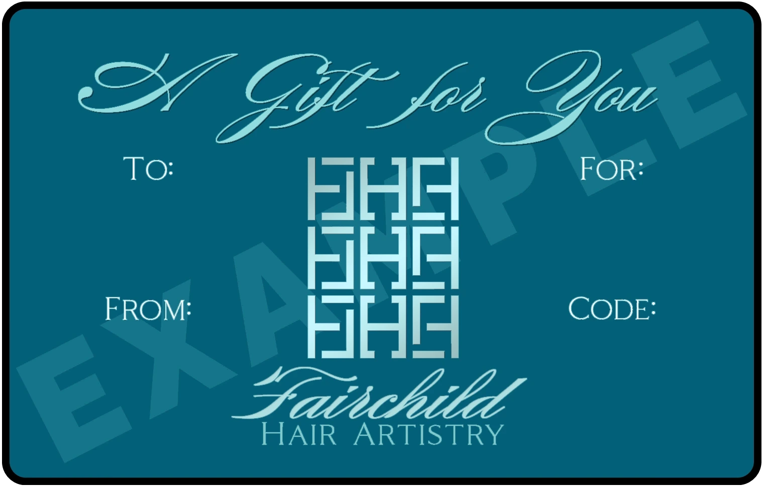 Fairchild Hair Artistry digital gift card