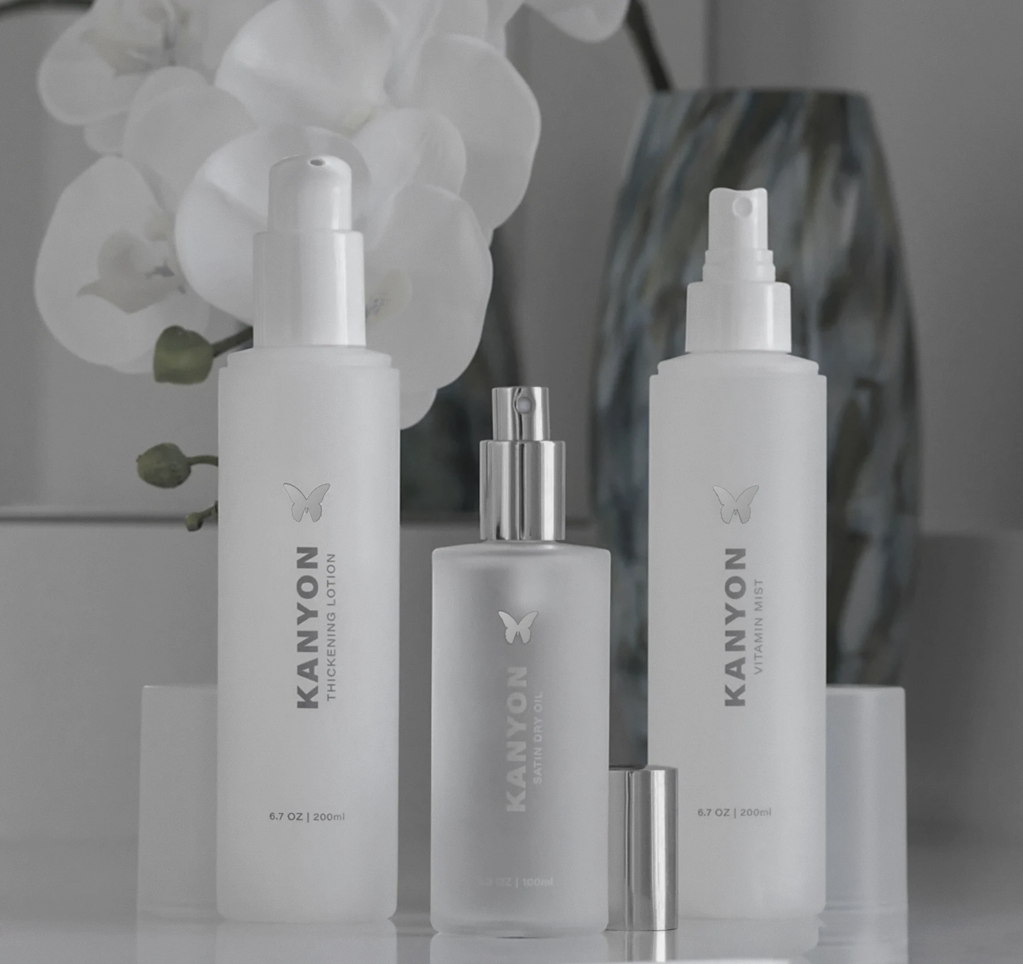 Editorial hair portrait: shop hair care